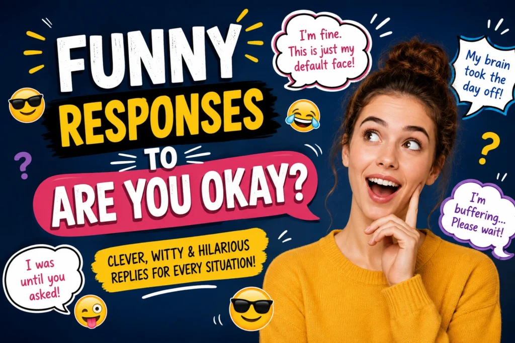 funny responses to are you okay