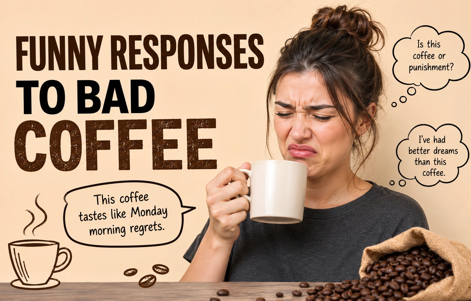 funny responses to bad coffee