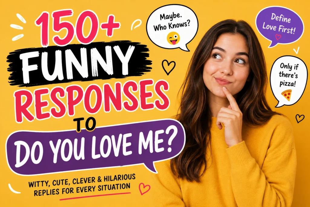 funny responses to do you love me