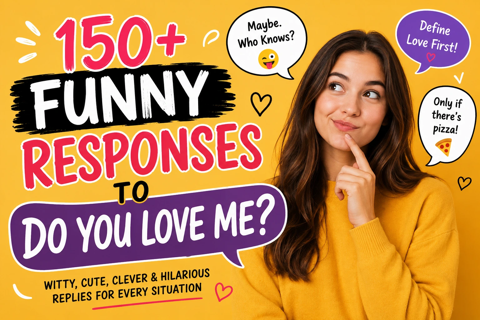 funny responses to do you love me
