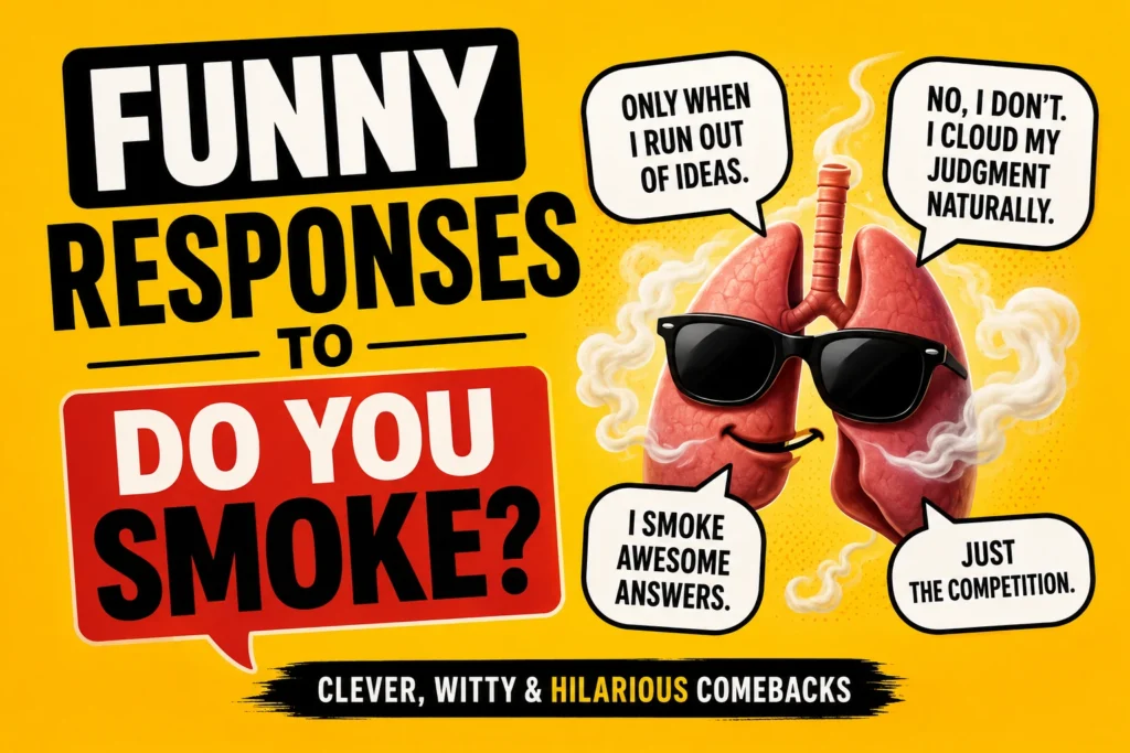 funny responses to do you smoke