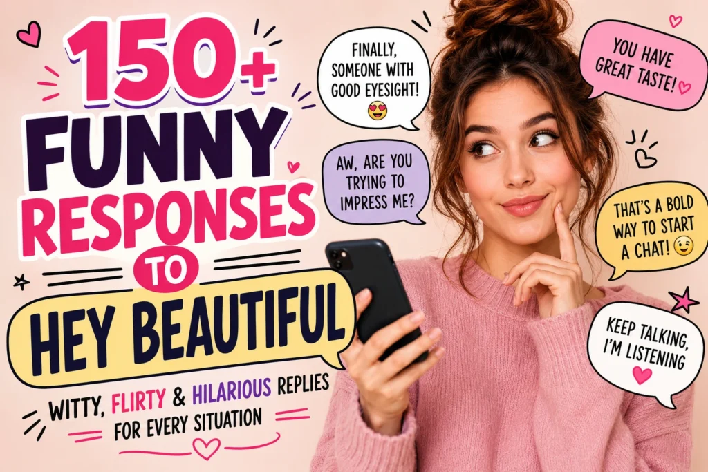 funny responses to hey beautiful