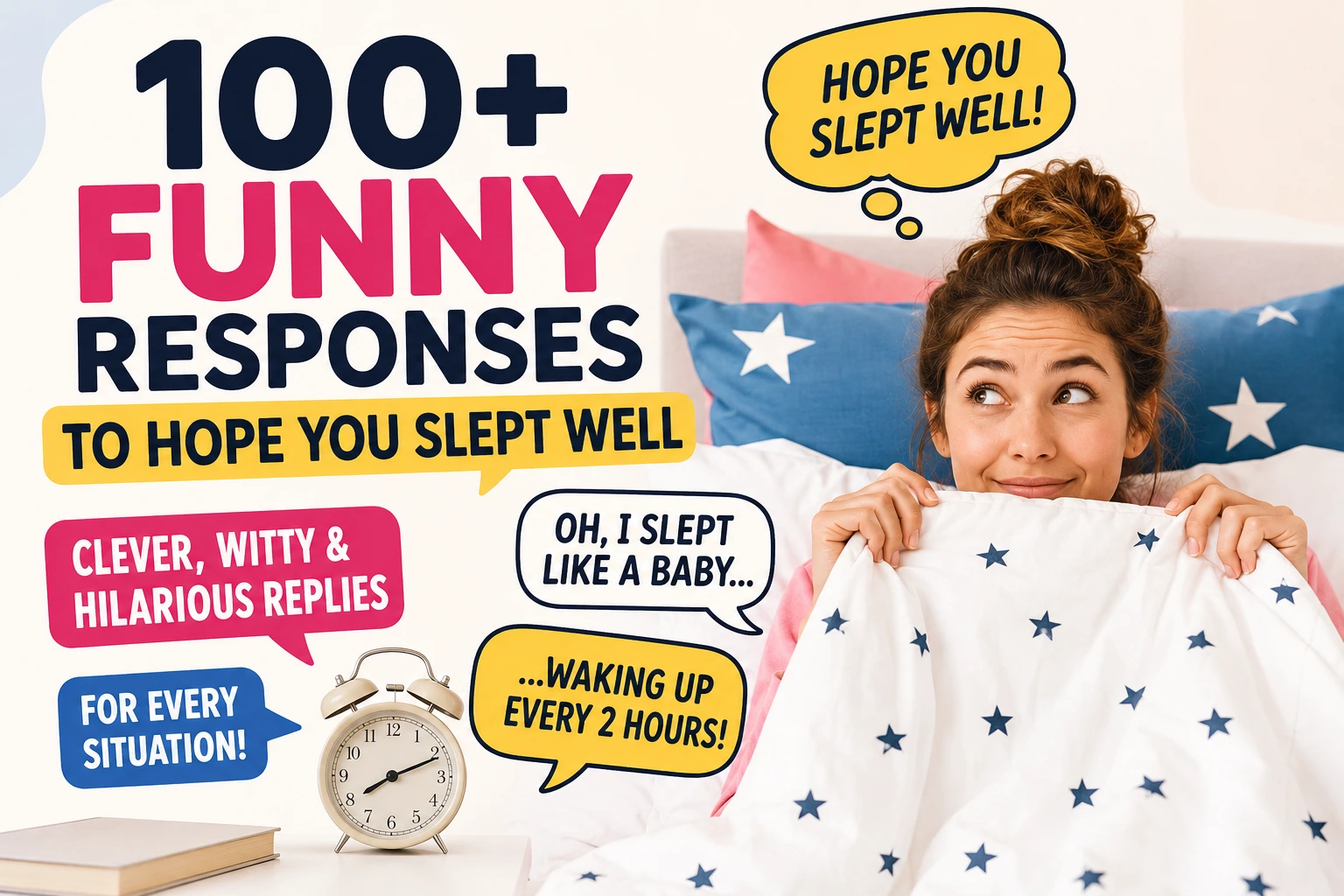 funny responses to hope you slept well