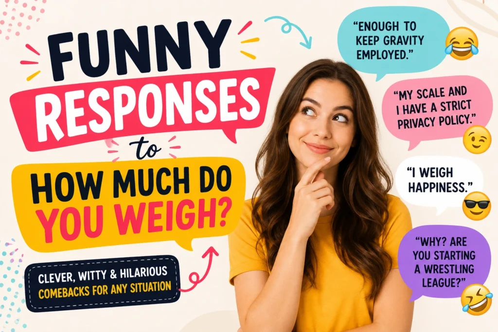 funny responses to how much do you weigh
