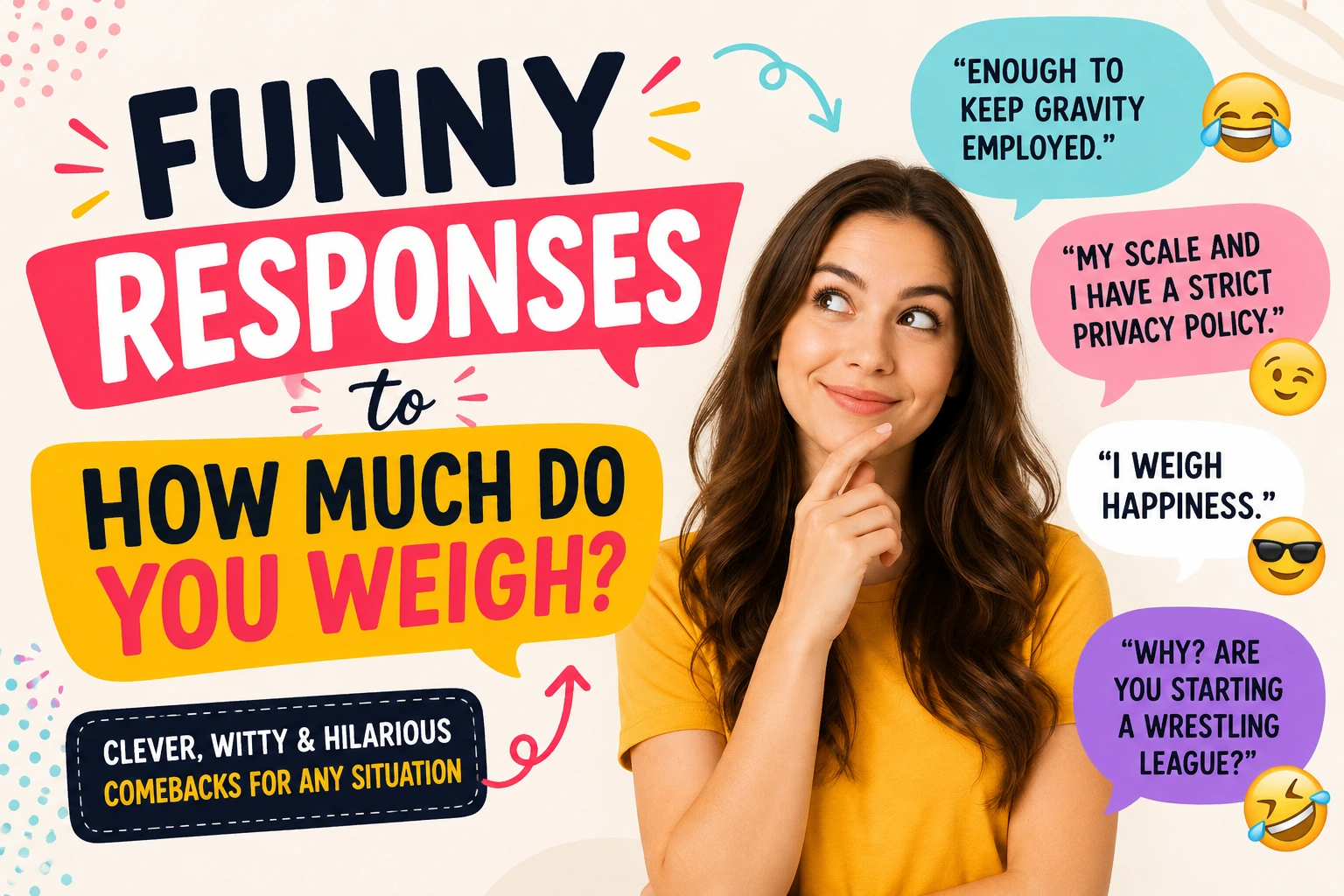 funny responses to how much do you weigh