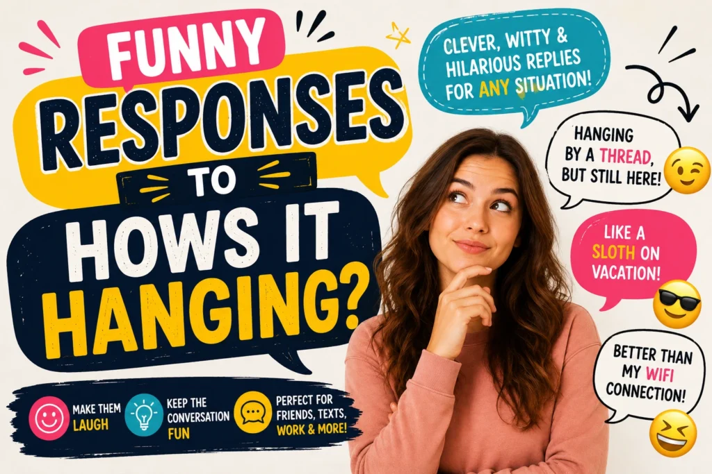 funny responses to how it hanging