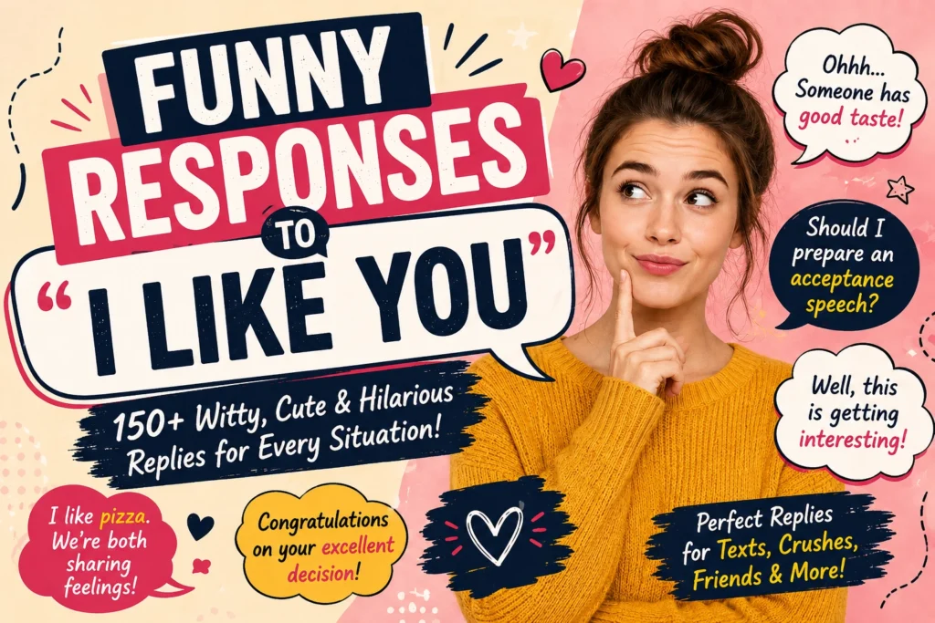 funny responses to i like you