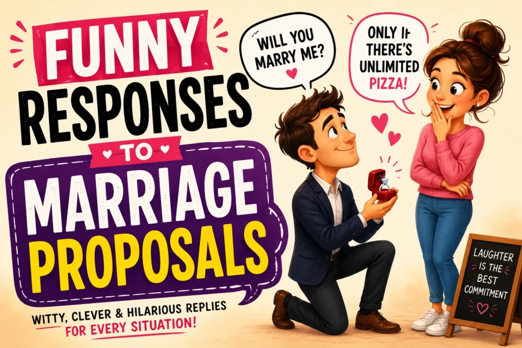 funny responses to marriage proposals