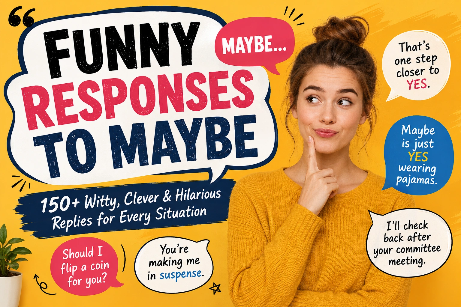 funny responses to maybe