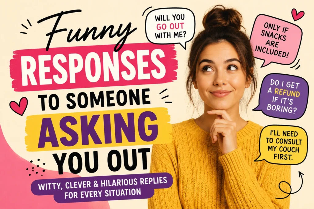 funny responses to someone asking you out