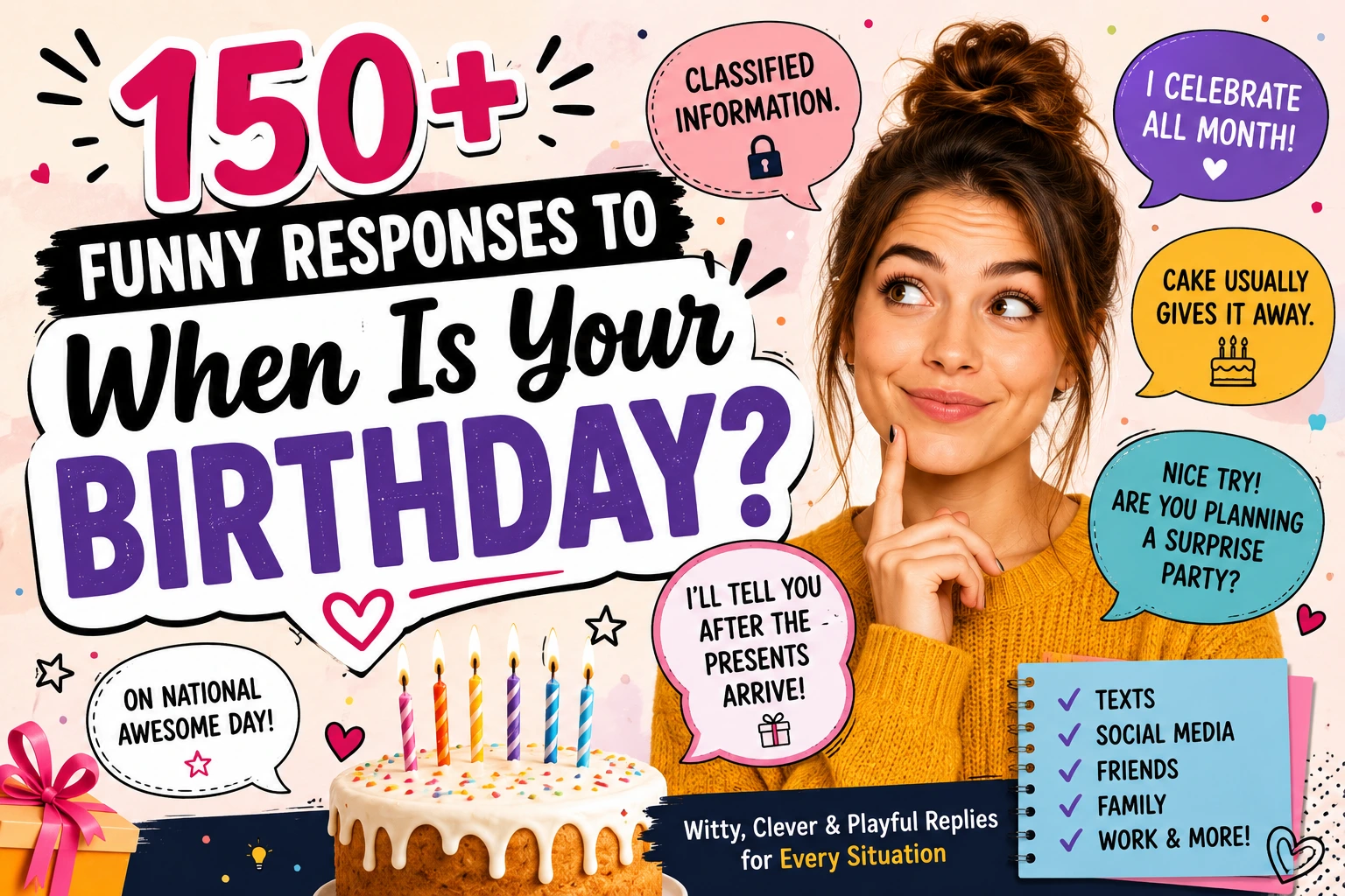 funny responses to when is your birthday