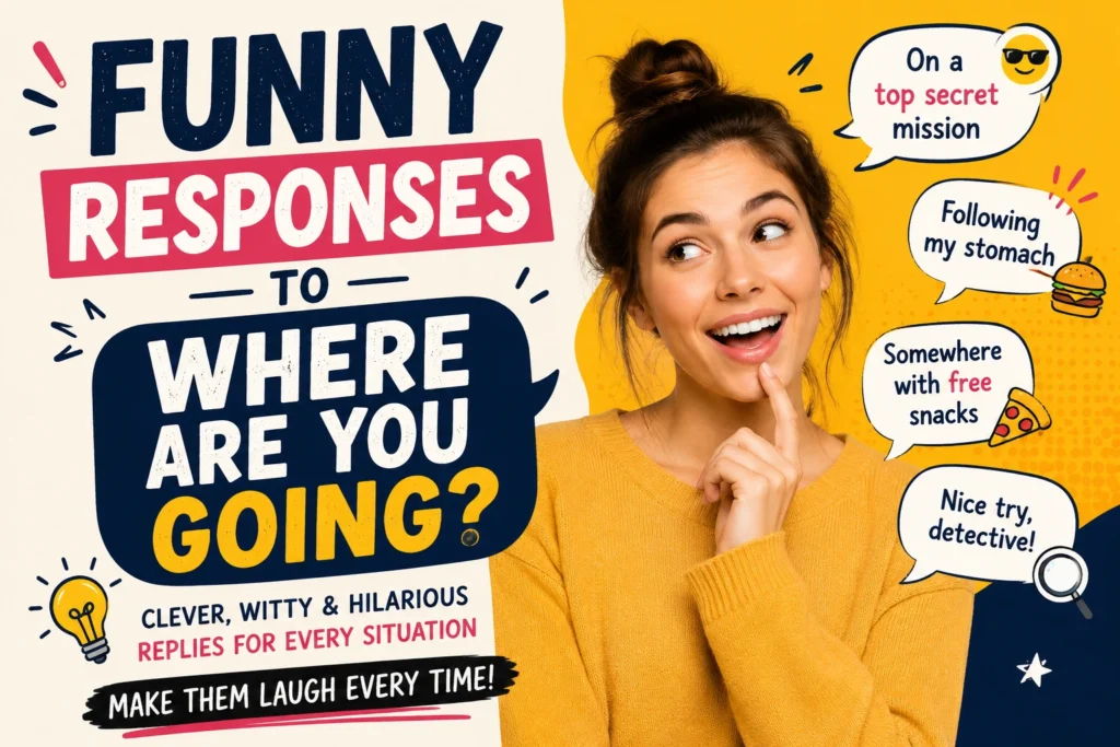 funny responses to where are you going