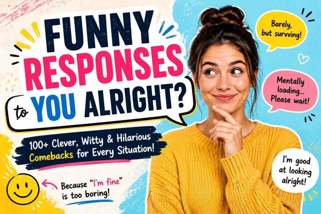funny responses to you alright