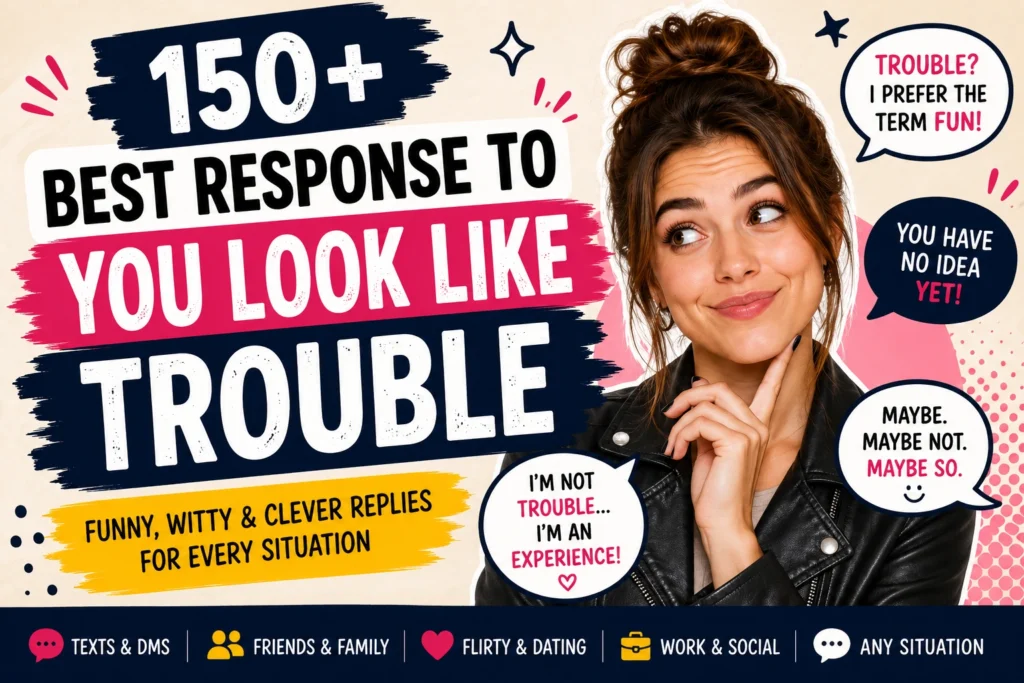 response to you look like trouble
