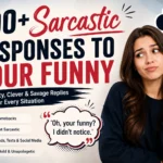 sarcastic responses to your funny